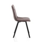 4 Chairs Upholstered in Aged Effect Synthetic Leather - Hydrogen Viadurini