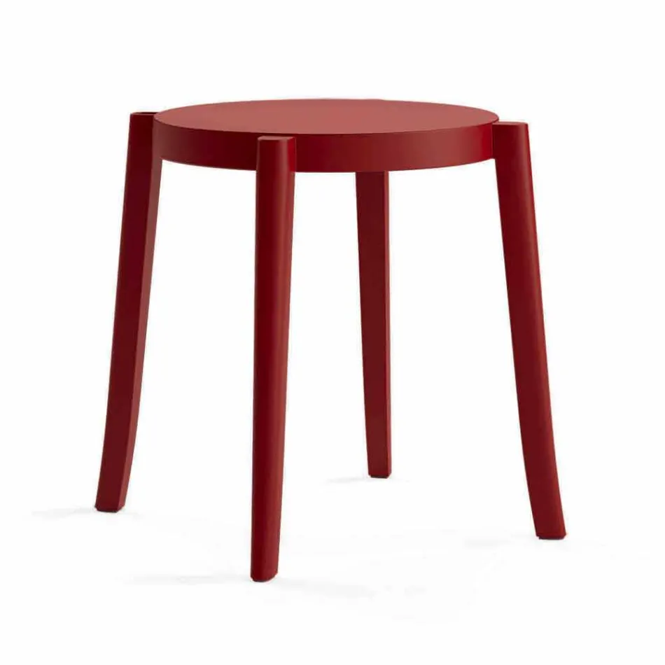 4 Outdoor Stackable Stools Design in Polypropylene Made in Italy - Anona Viadurini