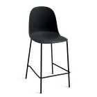 4 Living Room Stools in Polypropylene and Metal Frame - Dinamo Viadurini