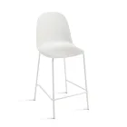 4 Living Room Stools in Polypropylene and Metal Frame - Dinamo Viadurini