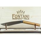 6 Ergonomic Steak Knives with Steel Blade Made in Italy - Shark Viadurini