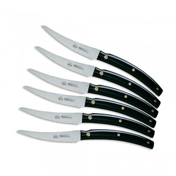 6 Convivio Nuovo Berti table knives exclusively for Viadurini - Alifano
