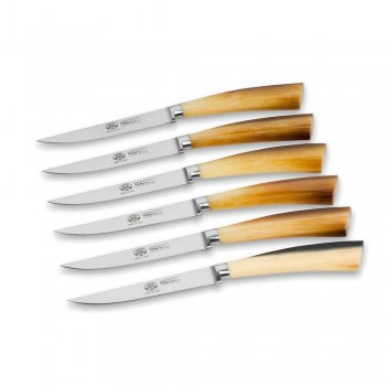 6 Berti Plenum Smooth Blade Knives Exclusive for Viadurini - Andalo