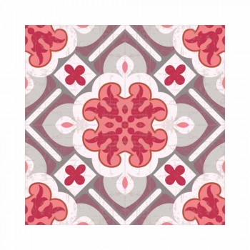 6 Elegant American Placemats in Washable PVC and Polyester - Petunia