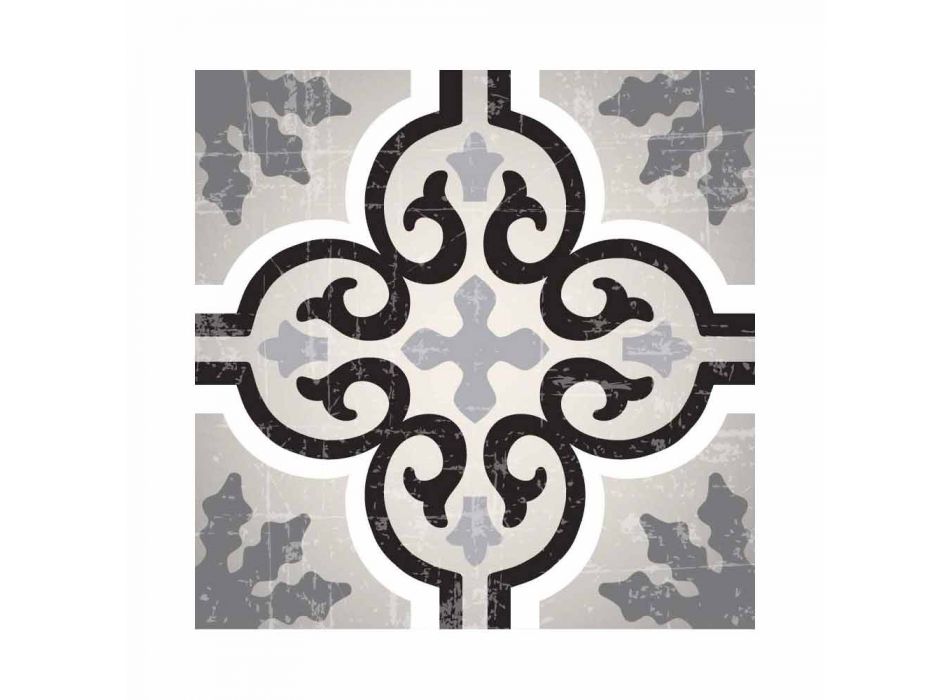 6 Patterned Washable American Placemats in PVC and Polyester - Coria