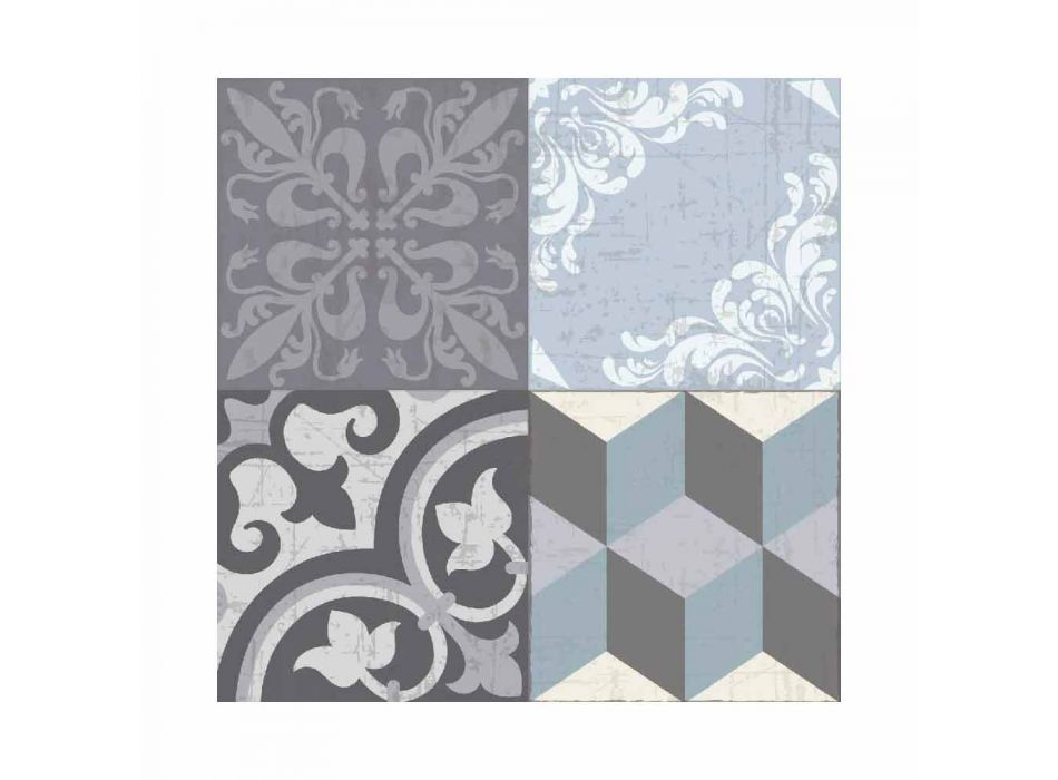 6 Washable American Placemats in Pvc and Polyester Patterned - Belita Viadurini