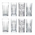 8 Highball Tumbler Tall Glasses for Cocktail in Eco Crystal - Malgioglio