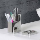 Free Standing Bathroom Accessories in Stainless Steel Chrome Finish - Glossy Viadurini