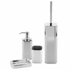 Free Standing Bathroom Accessories in Stainless Steel Chrome Finish - Glossy Viadurini