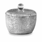 Bathroom Accessories in Resin Coated in Silver Leaf - Argentine Viadurini