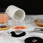 Aperitif Accessories Cocktail Instruments in Marble, Wood and Steel - Norman Viadurini
