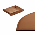Desk Accessories in Regenerated Leather 4 Pieces Made in Italy - Medea Viadurini