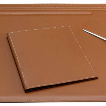 Desk Accessories in Regenerated Leather 5 Pieces Made in Italy - Ebe