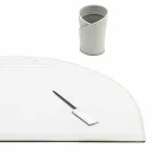 Desk Accessories in Regenerated Leather 5 Pieces Made in Italy - Medea Viadurini