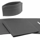 Accessories 5 Piece Regenerated Leather Desk Made in Italy - Brando Viadurini