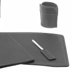 Accessories 5 Piece Regenerated Leather Desk Made in Italy - Brando Viadurini