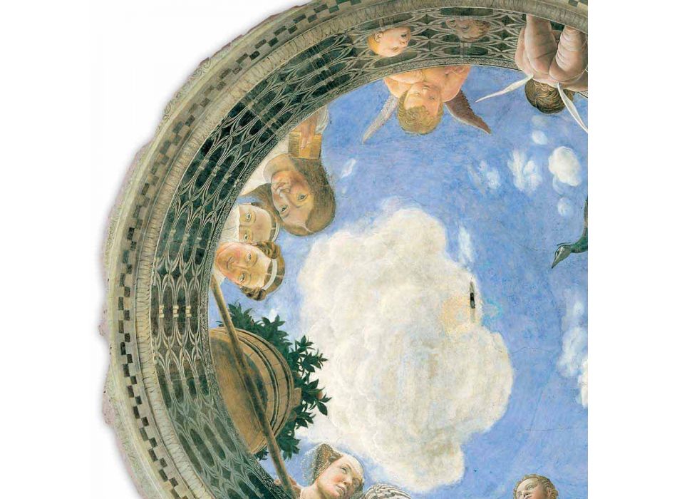 Fresco Andrea Mantegna &quot;Oculus with Cherubs and Dame Overlooking&quot;