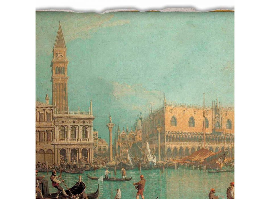 large fresco Canaletto &quot;View of the Palazzo Ducale in Venice&quot;