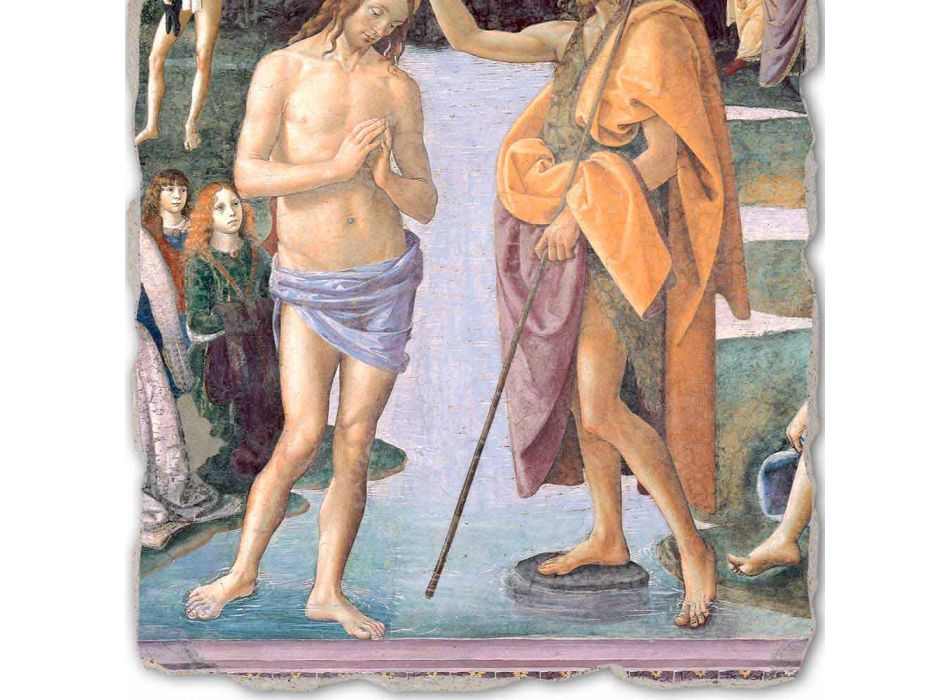 Perugino fresco reproduction &quot;Baptism of Christ&quot;