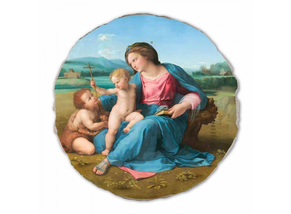 Fresco reproduction Raffaello Sanzio &quot;Alba Madonna&quot;, 1510