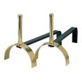 Andirons for the Fireplace in Different Finishes Height 25 cm Made in Italy - Rhinoceros