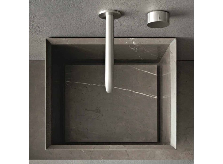 Modern Design Counter Top Square Stone Washbasin - Farartlav1 Viadurini