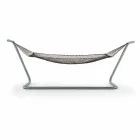 Hammock in Steel and Black Garden Design Made in Italy - Cumberland Viadurini