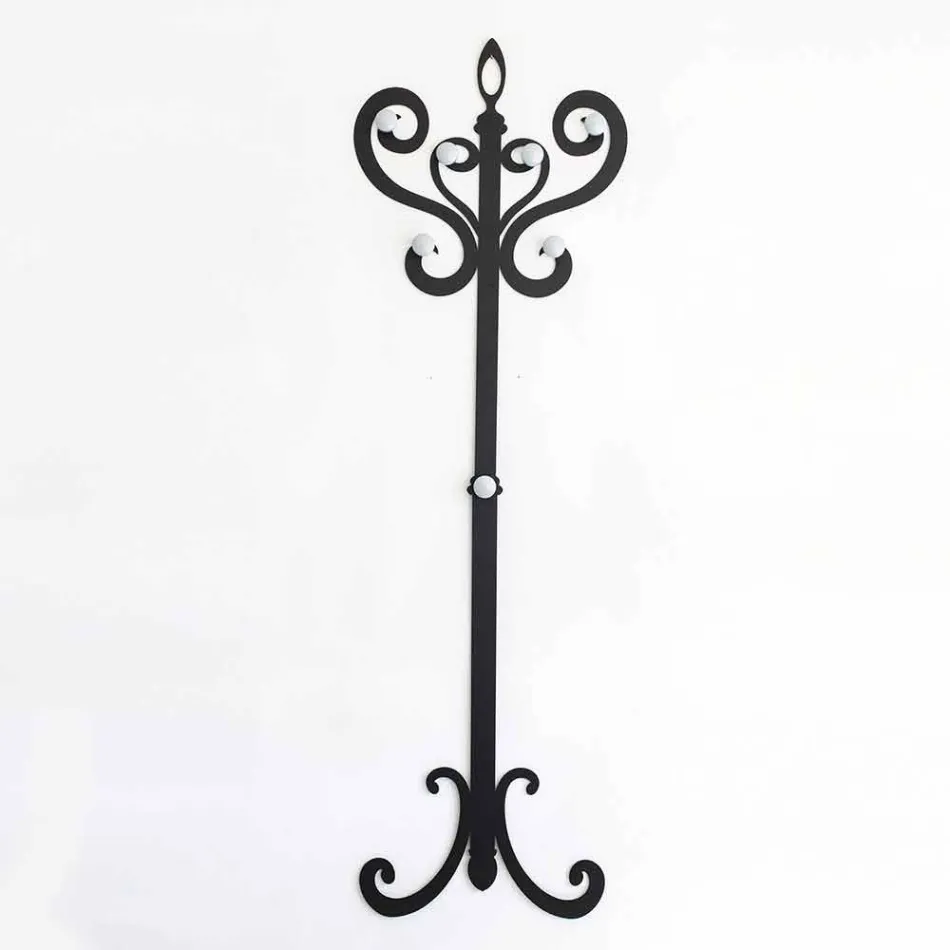 Modern Design Wall Hanger in Colored Iron Made in Italy - Torres Viadurini