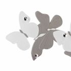 Wall hanger with design butterflies 5pomelli made in Italy Brice Viadurini