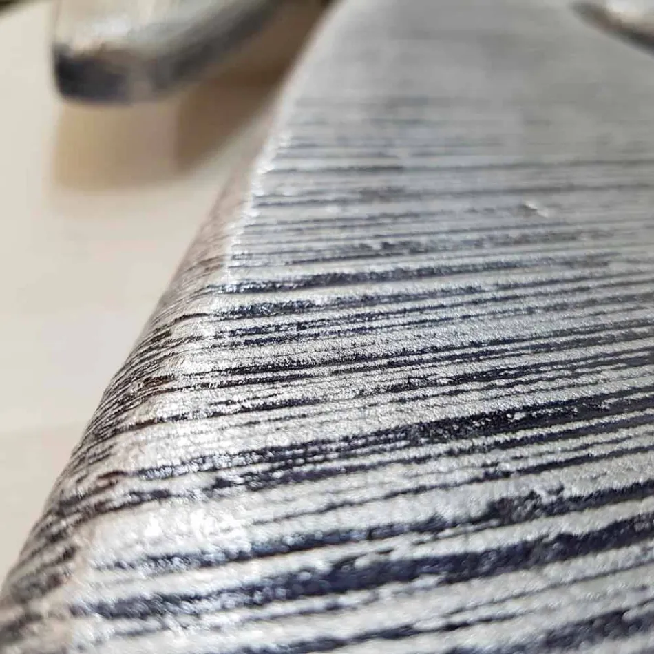 Wall hanger design hand-decorated in Holt silver leaf Viadurini