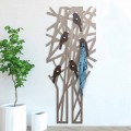 Modern Design Colored Wood Wall Coat Rack - Alberuccell