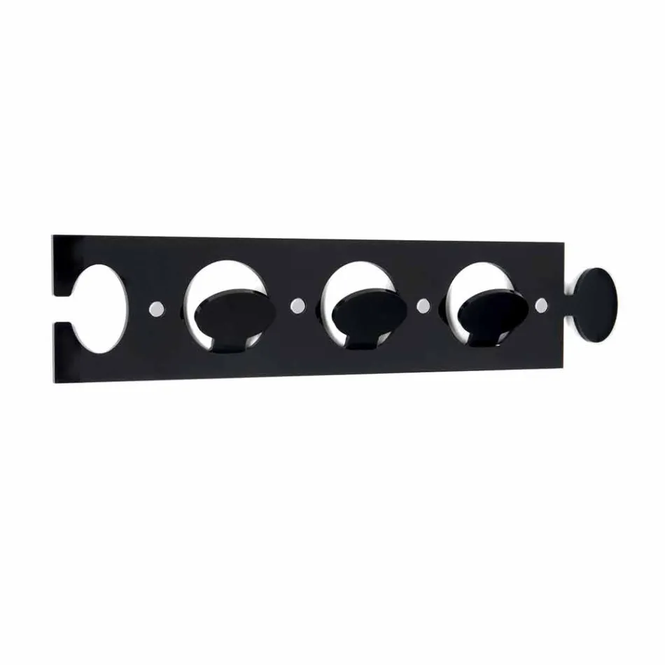 Design Wall Coat Hanger in Triple Colored Plexiglass 2 Pieces - Fratack Viadurini