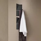 Alisea Three-Color Metal Wall Coat Rack with Slanted Detail Viadurini