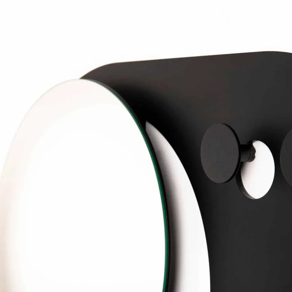 Modern Wall Coat Rack in Steel with Mirror Made in Italy - Pilippo Viadurini