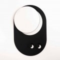 Modern Wall Coat Rack in Steel with Mirror Made in Italy - Pilippo