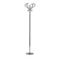 4 Arms Coat Stand Steel and Transparent Acrylic - Gloriano