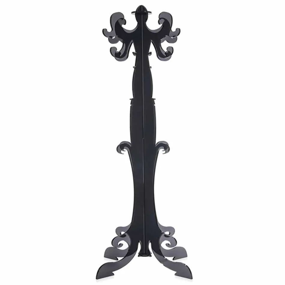 Floor coat rack, classic design, in plexiglass Giave Viadurini