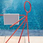 3 Pieces Steel Coat Stand Made in Italy - Steward by Myyour Viadurini