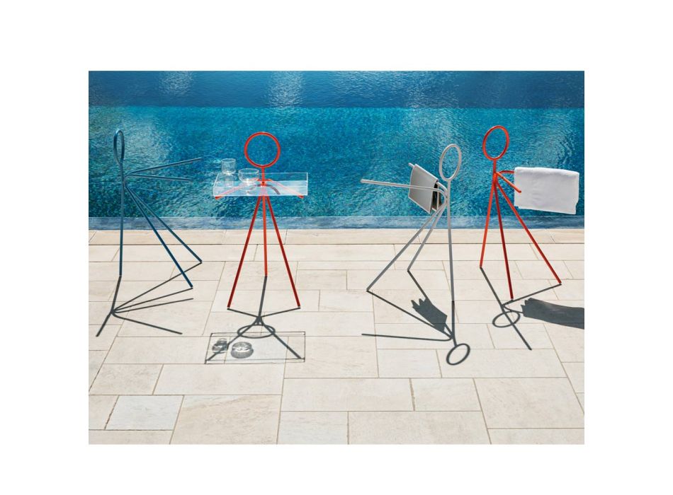 3 Pieces Steel Coat Stand Made in Italy - Steward by Myyour