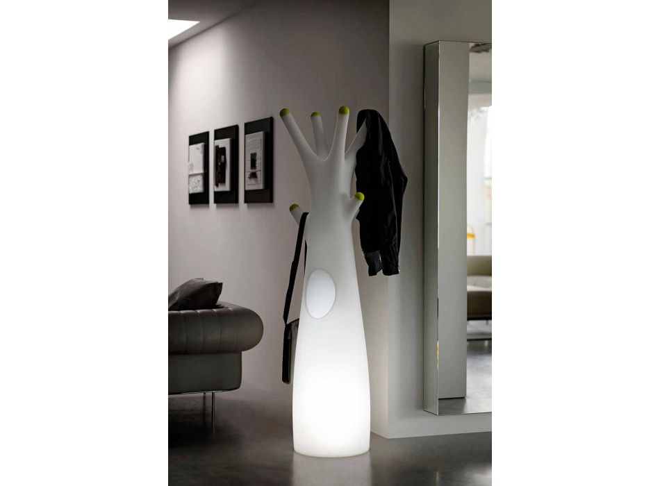 Luminous Coat Stand in Polyethylene with LED Light Made in Italy - Oldia Viadurini