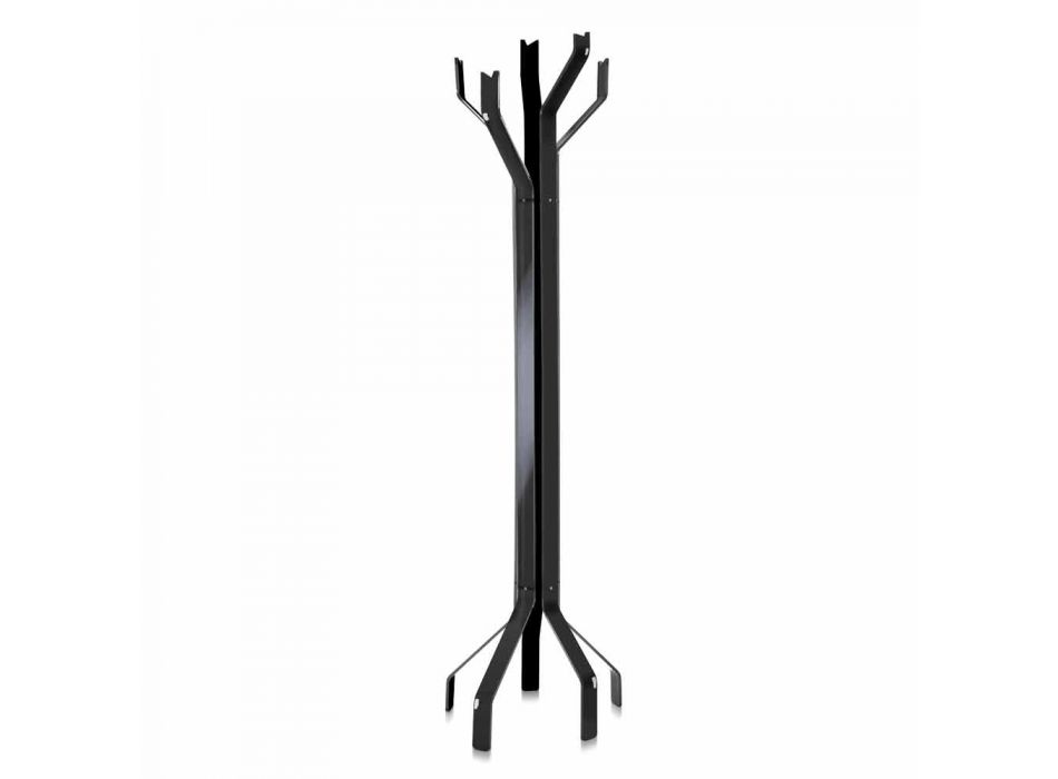 Black floor stand with 5 Andrea hooks, modern design