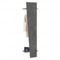 Oblique Design Coat Stand in Glossy White Wood or Slate - Joris