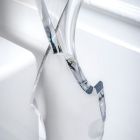 Coat hanger in Pure PMMA Acrylic Crystal Made in Italy - Lilo Viadurini