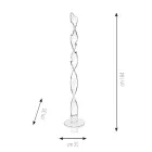 Coat hanger in Pure PMMA Acrylic Crystal Made in Italy - Lilo Viadurini