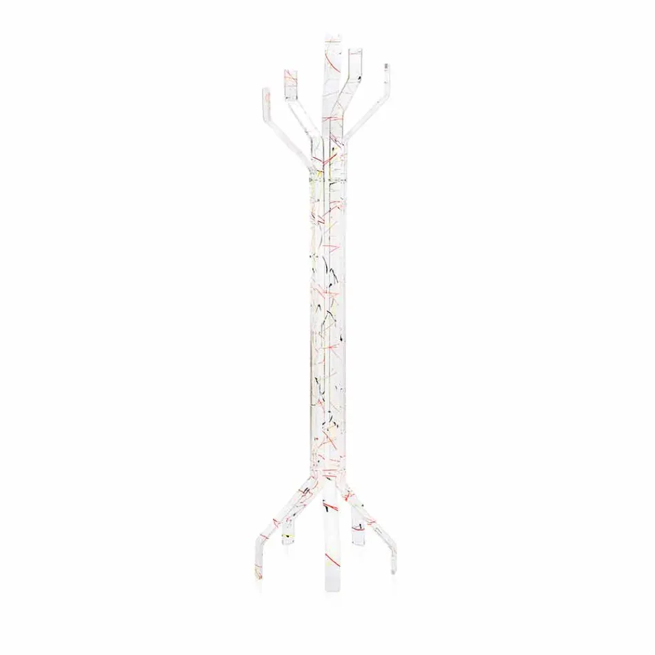 Modern multicolor floor coat rack made in Italy, Andrea Viadurini