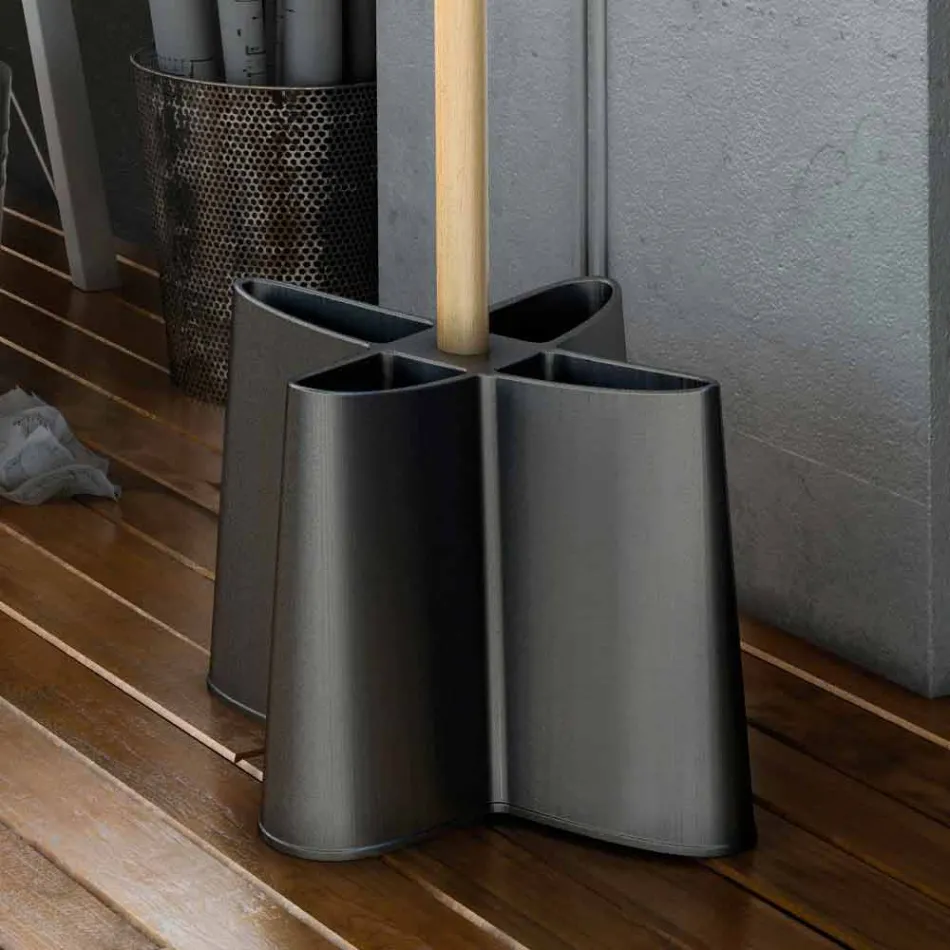 Umbrella hanger in natural beech and Nurri polypropylene Viadurini