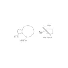 345° Rotating Metal Wall Light Made in Italy - Lumi Viadurini