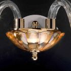 Classic 2-way light crystal glass and Belle glass applique Viadurini