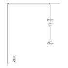 Wall Lamp in Black Aluminum and Double Cone Minimal Design - Mercado Viadurini