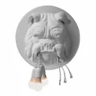 Wall Sconce with 3 Lights in Gray or White Ceramic Modern Design - Dogbull Viadurini